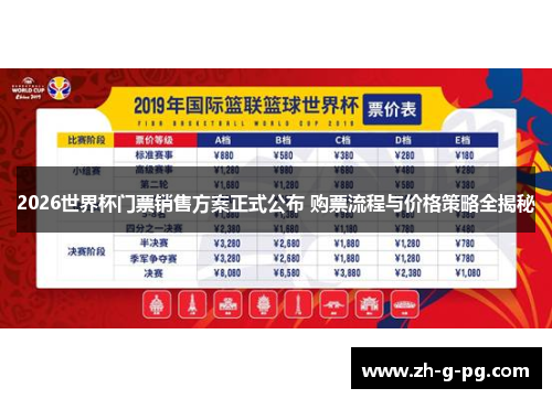 2026世界杯门票销售方案正式公布 购票流程与价格策略全揭秘